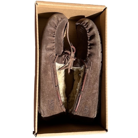 Ugg Shoes | Ugg Moccasin Dakota Slipper Slip On Sz 7 Brown - Picture 5 of 9